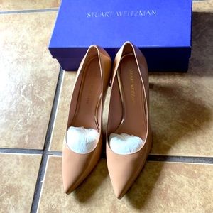 Nude Stuart Weizmann heels. In original box.